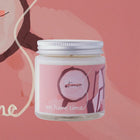 "We have time" soy wax candle in clear glass jar