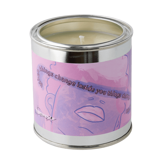 "When things change..." soy wax candle in a metal can